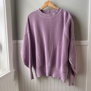 Crewneck Pullover Sweater Lilac Purple Aerie